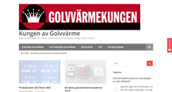 Desktop Screenshot of golvvarmekungen.se