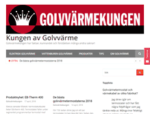 Tablet Screenshot of golvvarmekungen.se
